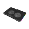 FURY GUNBAI G3 aušinimo padėklas nešiojamam kompiuteriui 14.1–17.3 col., 2 ventiliatoriai, RGB apšvietimas, 2× USB