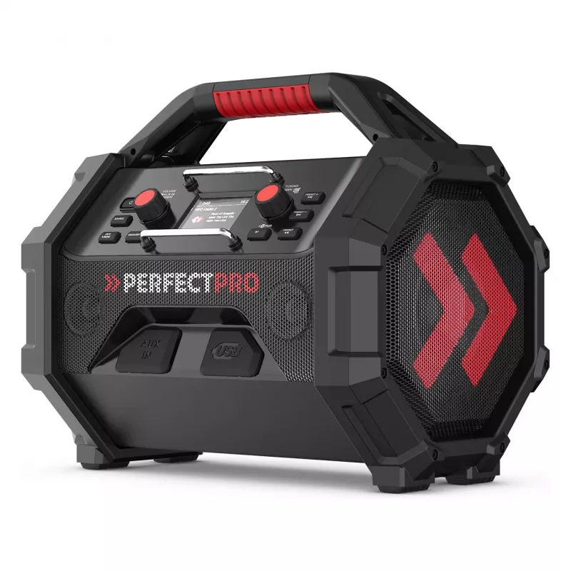 Nešiojamas statybinis radijas PerfectPro ROCKTAGON 18V