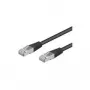 Wentronic Goobay CAT 5e jungiamasis laidas, SF/UTP, juodas, 10 m – CCA vario mišinys (68667)