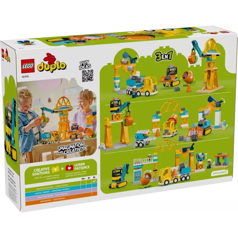 LEGO DUPLO 10476 3 viename Statybvietė ir transporto priemonės