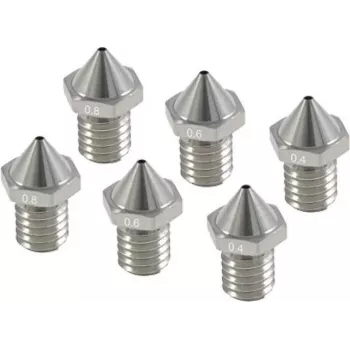 Antgalių rinkinys Flashforge Creator 3 Pro — keičiamieji antgaliai 0,4 mm, 0,6 mm, 0,8 mm