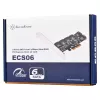 SILVERSTONE Serial ATA valdiklis SST-ECS06 – PCIe kortelė su 6 SATA prievadais