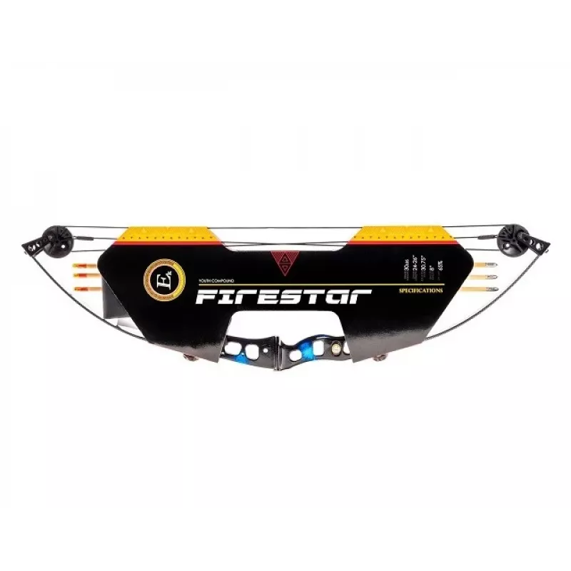 Lankas sudėtinis POE LANG Firestar 25 lbs, aliuminio/anglies pluošto konstrukcija, 740 mm ilgio, su 3 strėlėmis ir atrama