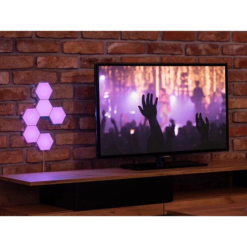Įleidžiamas RGB LED šešiakampis skydelis TRACER Smart Hexagon Tracer 47256 Ambience TRAOSW47256