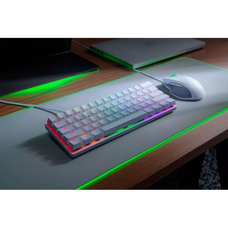 RAZER Huntsman Mini Mercury Edition klaviatūra su Purple Switch (JAV išdėstymas)