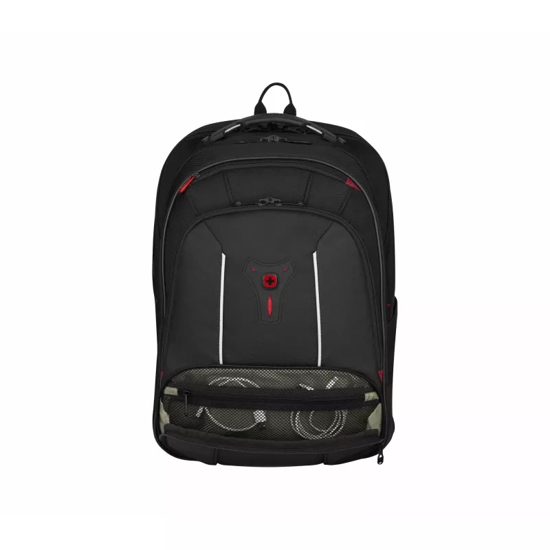 Wenger Carbon Pro verslo kuprinė su 15,6 inch nešiojamojo kompiuterio ir planšetės kišenėmis, juoda (653129)