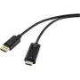 HDMI jungiamasis laidas DisplayPort kištukas 1,00 m Juodas RF-5179186 PVC apvalkalas