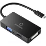 Renkforce RF-4633066 USB-C / HDMI / DVI / VGA adapteris [1x USB-C™ kištukas - 1x VGA lizdas, HDMI lizdas, DVI lizdas 24+5 kontaktų] juodas (RF-4633066)
