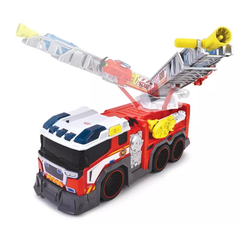 Gaisrinis automobilis žaislas Dickie modelis 203307000 – baterijomis maitinamas, nuo 3 metų, spalvos: juoda/mėlyna/raudona/balta/geltona
