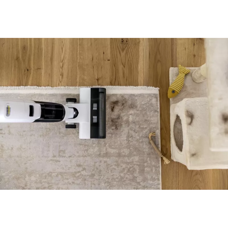 Šlapio ir sauso valymo siurblys Karcher FCV2 Natural N 1.056-101.0 – akumuliatorinis 21,6 V, 25 min veikimo, 160 W, be maišelio, LED ekranas