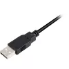 USB 2.0 kabelis, USB-A kištukas > Micro-USB kištukas juodas, 0,5 metro, dvigubai ekranuotas