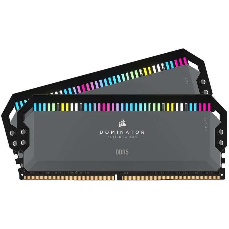 Corsair Dominator Platinum RGB, DDR5-5600, CL36, AMD EXPO - 32 GB dviejų modulių rinkinys, pilka