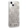 Karl Lagerfeld KLHCP14MLMNMS iPhone 14 Plus 6,7″ kietas dėklas sidabrinis / sidabrinis Liquid Glitter Monogram