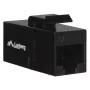 Keystone modulis LANBERG KSU6-3000 – Cat6 U/UTP RJ-45 motina į RJ-45 motiną, plokščios konstrukcijos, juodas