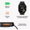 Išmanusis laikrodis Apple Watch Ultra 3 GPS + Cellular 49 mm juodas titano korpusas su juodos spalvos titano Milano apyranke (vidutinė)