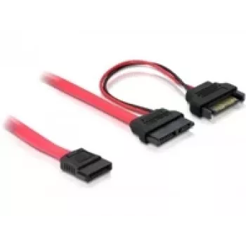 SATA kabelis DeLOCK 84418 0,5m Raudonas