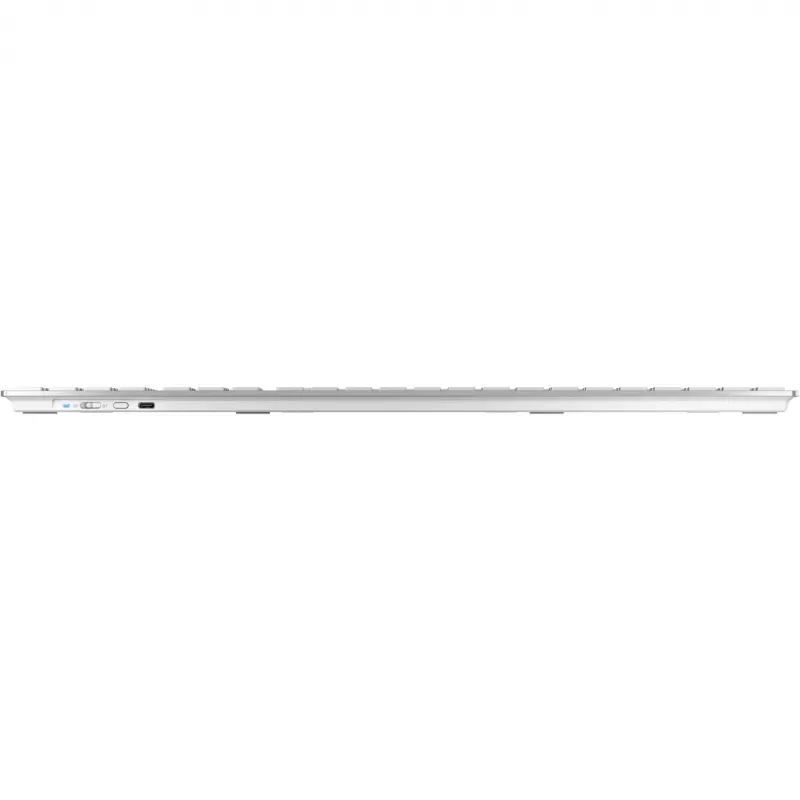 CHERRY DW 9100 SLIM belaidė klaviatūra ir pelė RF Wireless + Bluetooth QWERTZ vokiška sidabrinė