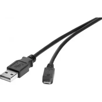 USB 2.0 laidas Renkforce 1574809, 3 m, juodas, A–A duomenims ir įkrovimui