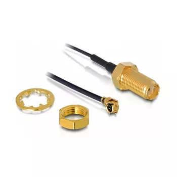 Laidas jungtis DeLOCK 88417 I-PEX M SMA F juoda