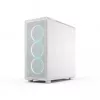 Fractal Design Epoch White TG RGB Clear Tint – baltas kompiuterio korpusas