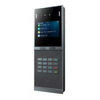Vizualinė domofono sistema Fanvil i66 su veido atpažinimu, 2 MP, 10,2 cm (4 inch) ekranas, juoda/pilka