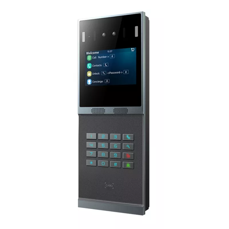 Vizualinė domofono sistema Fanvil i66 su veido atpažinimu, 2 MP, 10,2 cm (4 inch) ekranas, juoda/pilka