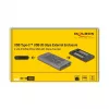 DeLOCK 42027 pilkas M.2 NVMe SSD korpusas su USB Type-C 10 Gbit/s