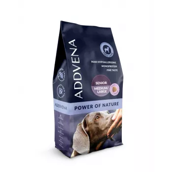ADDVENA Power of Nature Senior Medium/Large Ėriena - sausas šunų maistas - 10kg