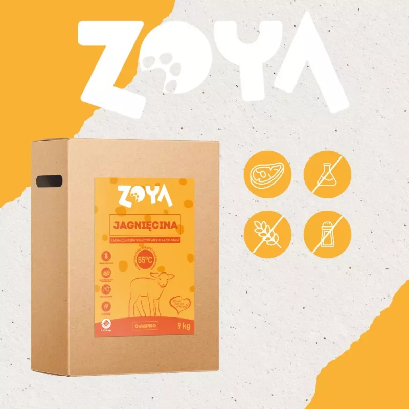 Sausas šunų ėdalas ZOYA ColdPRO Ėriena 9 kg – suaugusių šunų priežiūros formulė