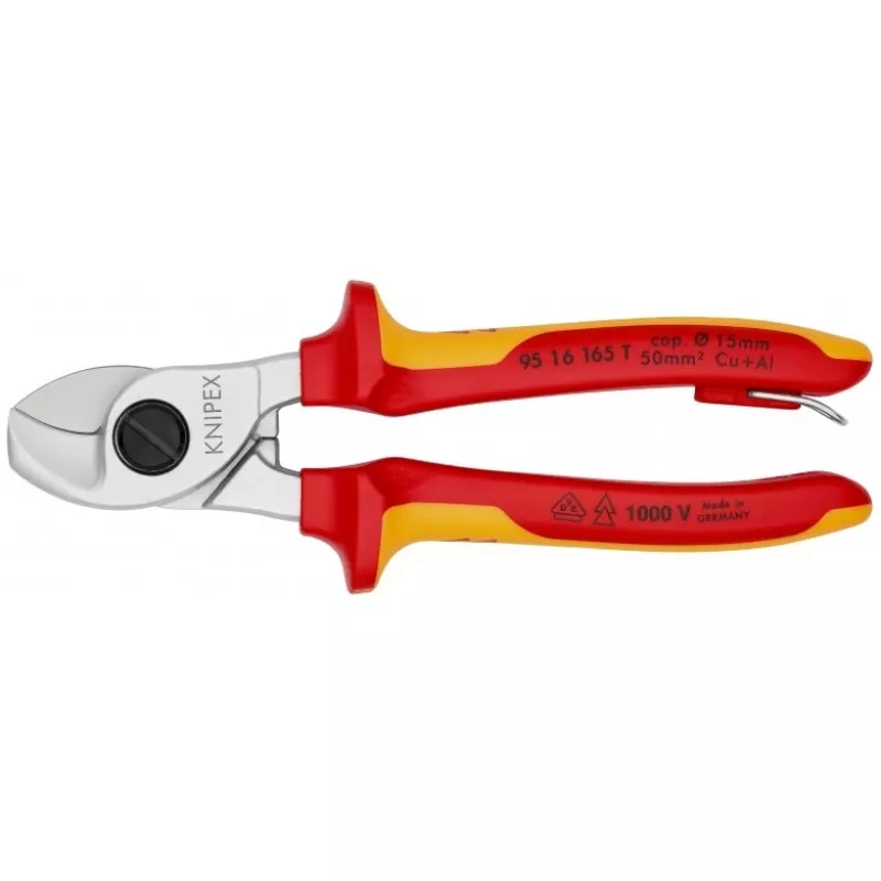 Knipex 95 16 165 T kabelių užspaudimo įrankis Juoda, Geltona