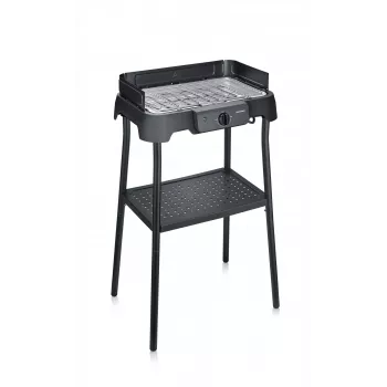 Stalinis elektrinis grilis SEVERIN PG 8594 — 2000 W, stačiakampės grotelės, juodas