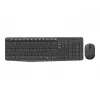 Logitech MK235 belaidė klaviatūra ir pelė pilka