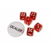 Extralink Pokerio rinkinys Premium 300 žetonų, 2 kaladės ir kauliukai dėkle