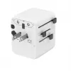 Kelioninis maitinimo adapteris GEMBIRD TPA-1A2C20-01-W — 20 W, USB-A (18 W) + 2× USB-C (20 W), E tipo kištukas, baltas