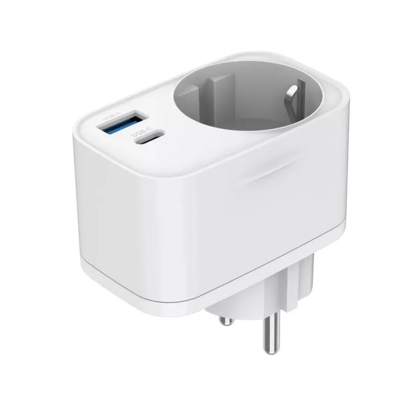 USB įkroviklis universalus 20W baltas/2P AC TA-ACPDQC20-01-W GEMBIRD
