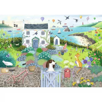 Dėlionė Ravensburger Coastal Cottage 1000 vnt, 700 mm plotis, 2 mm storis