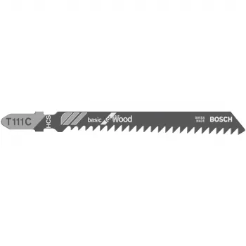 Bosch T 111 C pjūklo geležtė dėlionėms, aukštos anglinio plieno (HCS), 3 vnt.