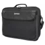 Manhattan Cambridge Laptop Bag 15.6 inch juodas, Clamshell dizainas, nešiojamas, su kišenėmis, nuimama petneša