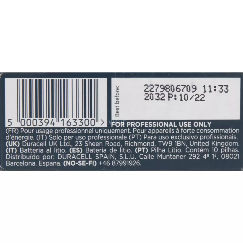 Ličio baterija Duracell CR2 3V (modelis 163300) kameroms ir elektronikai