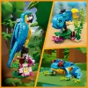 LEGO statybinis rinkinys Egzotiška papūga 31136 — Creator modelis, 253 detalės, 220×120×110 mm
