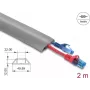 Kabelių mova DELOCK 20767 PVC Pilka 1 vnt