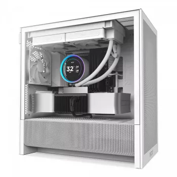 PC korpusas NZXT H9 H3 Flow Midi Tower Baltas