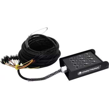 Omnitronic Stagebox Multicore 8/4 30 m – daugiagyslis sceninis kabelis su 8 įėjimais ir 4 grąžinimais, 30 m