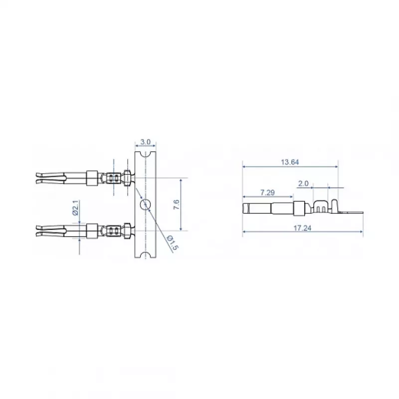 Crimp kontaktai D-Sub DeLOCK 66727