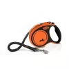 Flexi Xtreme 5 m juostinis pavadėlis, oranžinis/juodas, vidutinis (iki 35 kg)