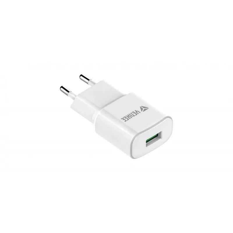 USB sieninis įkroviklis YENKEE YAC 2023WH 18W 3A Quick Charge 3.0