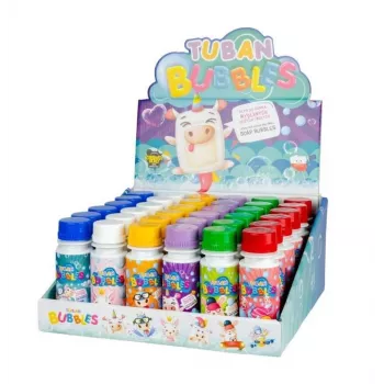 Burbulų rinkinys Tuban DISPLAY MAŽI MUILO BURBULAI MIŠINYS 36 vnt. x 60 ml