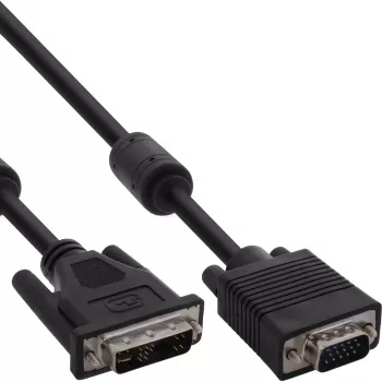 InLine DVI-A laidas 12+5 vyriškas / 15 kontaktų HD vyriškas VGA 2 m