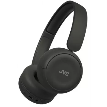 Ausinės JVC HA-S59W – belaidės ir laidinės Bluetooth, USB‑C, uždėjimo ant ausų, 20–20000 Hz, 1,2 m laidas, 148 g, juodos