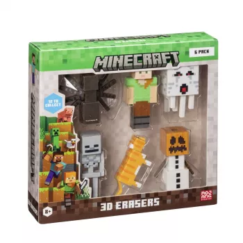 Trintukai p.m.i kids world 3D Minecraft MC4060B – 6 vnt. rinkinys prabangioje dėžutėje